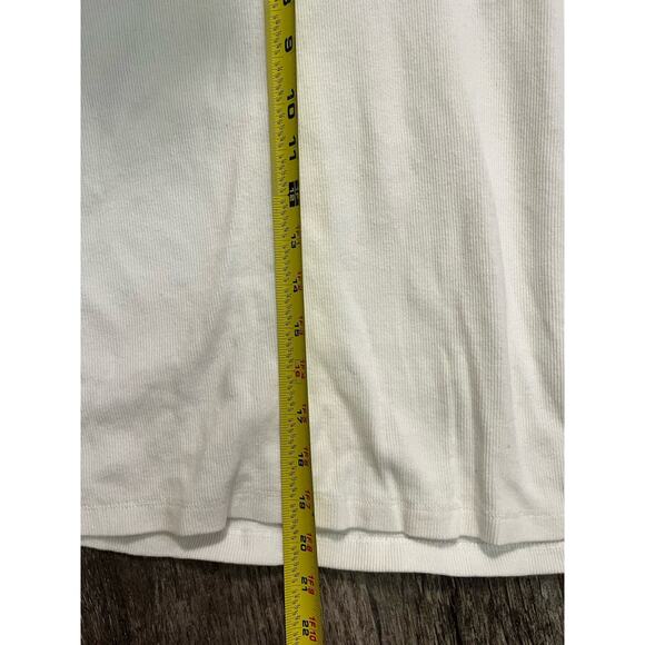 Rafaella White Off Shoulder Ruffle Sweater Top Women’s Size Large Cozy Chic - Picture 3 of 5